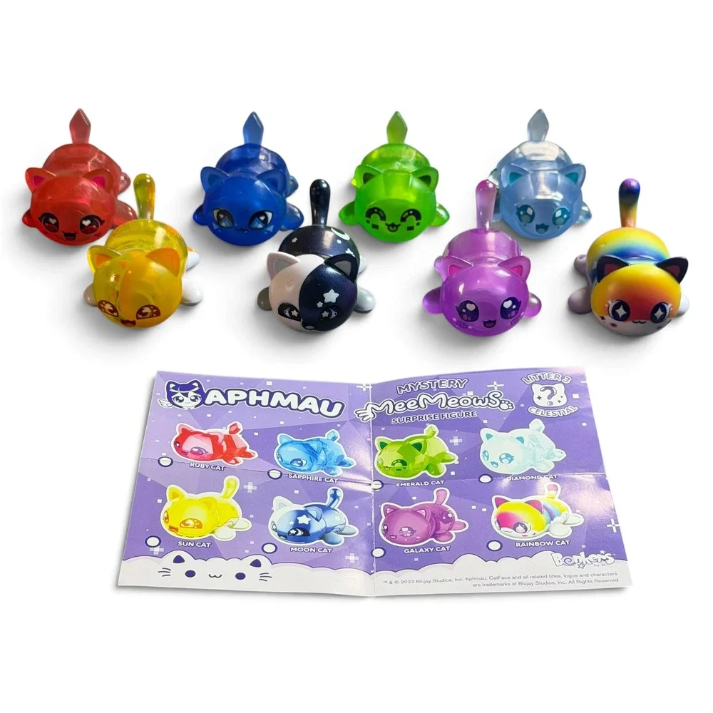 Aphmau Mystery MeeMeows Litter 3 Celestial Complete Set of 8 Figures